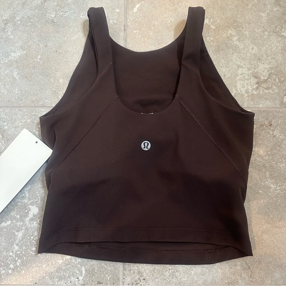 NWT Lululemon Brown Espresso Align High Neck Tank Top Workout Athletic Wear 2 - Picture 2 of 5